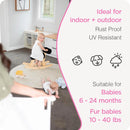 Ultimate 79-Inch White Retractable Baby Gate - 38.6 Inches Tall