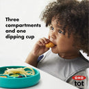 Silicone Divided Plate - Teal