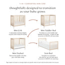 Gelato 4-in-1 Convertible Mini Crib - Washed Natural