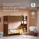 Bondi Convertible Bunk Bed - Natural Walnut