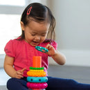 Stacks of Circles Stacking Ring STEM Learning Toy, 9 Piece Set