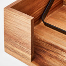 Wood Napkin Holder - Light Stained Wood