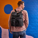 Sustainable Backpack Diaper Bag - Black