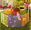 Superyard Colorplay 8 Panel Freestanding Gate