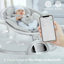 Portable Baby Swing - Silver