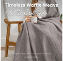 Waffle Blanket for Adults, Extra Large - King 108" x 90”, Charcoal