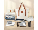 3-Piece Lightweight Hard Shell Carry-On Luggage Set - White