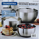 Stainless Steel Mixing Bowls with Silicone Base - 3 Pack