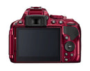 Nikon D5300 DX Digital SLR Camera w/ 18-55mm DX VR II Lens Red