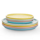 Elena Stoneware Dinner Plate Set of 4 - Assorted