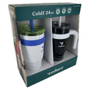 Reduce Cold1 24 Ounce Mug - 2 Pack (White/Black)