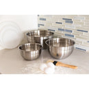 Set of 3 Stainless Steel Mixing Bowls with Lids