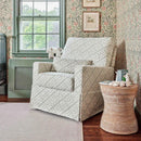 Sarah Flint x Namesake Crawford Swivel Glider - Green Lattice Performance Eco-Weave