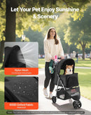 Pet Stroller - Foldable 3 Wheels with Brake