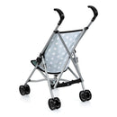 Umbrella Stroller for Dolls - Green & White Stars