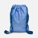 Elite Cinch Sports Drawstring Bag with Shoe Compartment - Noise Ice Blue