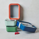 14-piece Glass Food Storage Set - Navy
