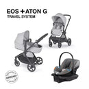 Eos 5-in-1 Travel System Stroller + Lightweight Aton G Infant Car Seat - Lava Grey