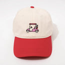 Golf Cart Hat - Adjustable Woven Baseball Hat