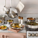 12pc Stainless Steel Cookware Set with Pan Protectors
