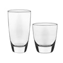 Clear Glass Drinkware Set - 16 Piece