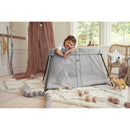 Travel Crib and Fitted Sheet Bundle Pack - Light Silver