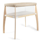 Baby Delight Heirloom Willow Wooden Bassinet | Bedside Sleeper & Baby Bassinet | 100% GOTS Certified Organic Cotton Fabric | Organic Oat