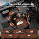 3 in 1 Single Serve Coffee Maker with Grinder, K Cup Coffee Machine Compatible with Grounds and Beans, Instant Coffee Pot with 5 Grind Levels & 6-14oz Cup Sizes