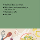 Stainless Steel and Nylon Solid Spoon - Champagne