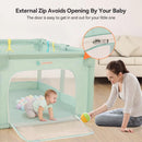 74"x50 Baby Playpen - Dark Green