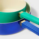 8pc Aluminum Ceramic Cookware Set - : Nonstick, Induction Safe, Multicolor, 1-Year Warranty