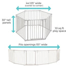 3 in 1 Metal Superyard 6 Panel Play Yard