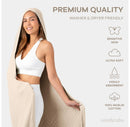 Muslin Adult Hooded Towel Large - Sand
