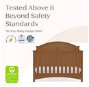 Perry 6-in-1 Convertible Crib - Chestnut