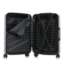 Lightweight Hardside Large Checked Spinner Suitcase - Black
