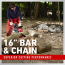 Toro 60V Max 16" Brushless Chainsaw with 2.5Ah Battery 51850