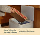45L Rectangular Step Trash Can - Cream