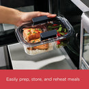 Brilliance 36pc Plastic Food Storage Container Set: Clear, Microwave & Freezer Safe, Dishwasher Safe, Lifetime Warranty