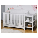 Steveston 5-in-1 Convertible Baby Crib & Changer - White
