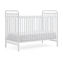 4-in-1 Metal Convertible Crib - White