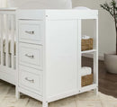 Charlie 4-in-1 Convertible Crib & Changer - White