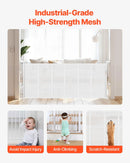 Retractable Baby Gate - White