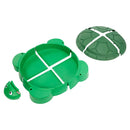 Turtle Sandbox with Lid and Four Seats - Green