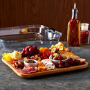 Bamboo Serving Board With Locking Lid - Natural Wood