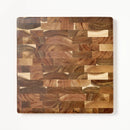 14"x14" End Grain Acacia Wood Cutting Board