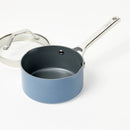 Nonstick Ceramic-Coated Aluminum Sauce Pan - Blue