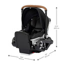 Gold Shyft DualRide with Carryall Storage Infant Car Seat and Stroller Combo - Onyx Black
