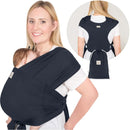 Baby Wrap Carrier, Adjustable Baby Carrier, Baby Sling, Newborn, Infant, Toddler 7-44lbs - Midnight