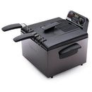 Dual Basket Deep Fryer - Black Stainless Steel