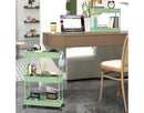 Slim Rolling Storage Cart - Green